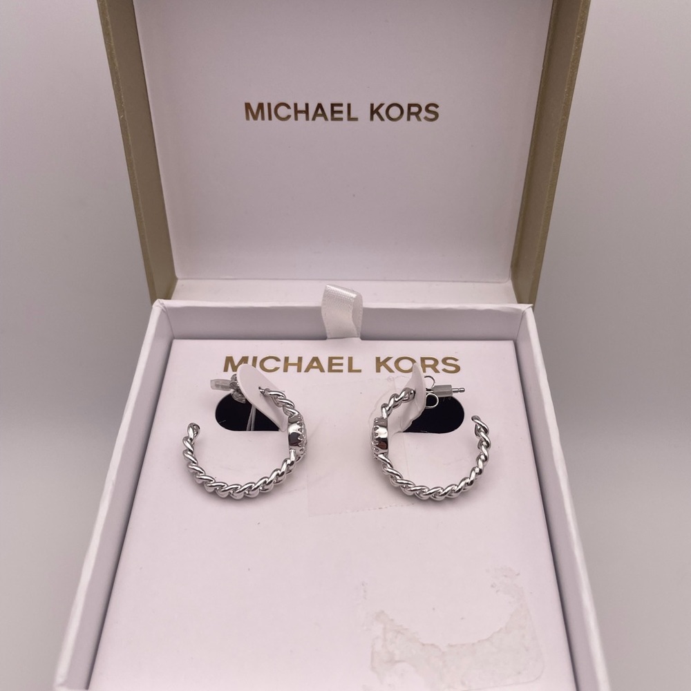 Michael Kors Silver Hoop Earrings